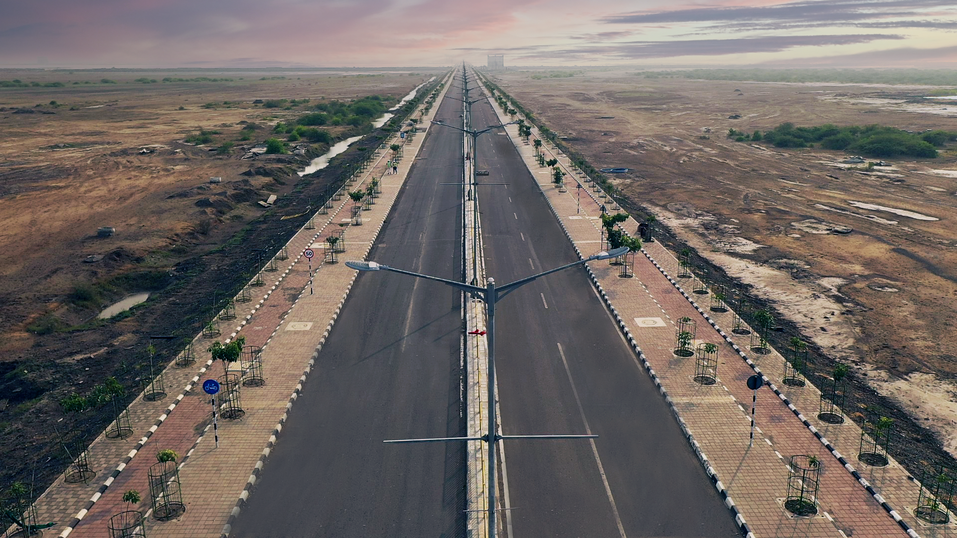 Dholera Roads and Services near SmartCityPlots project